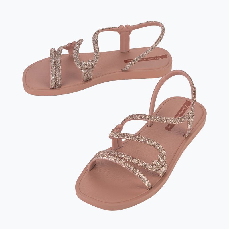 Sandały damskie Ipanema Solar Glow Sand pink/glitter/brown tile 3