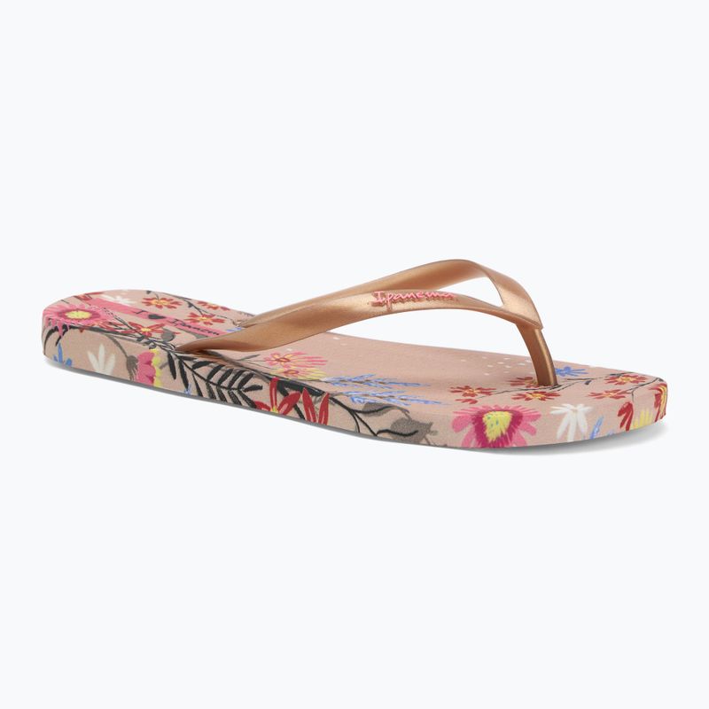 Klapki damskie Ipanema Verao Tropical beige/gold