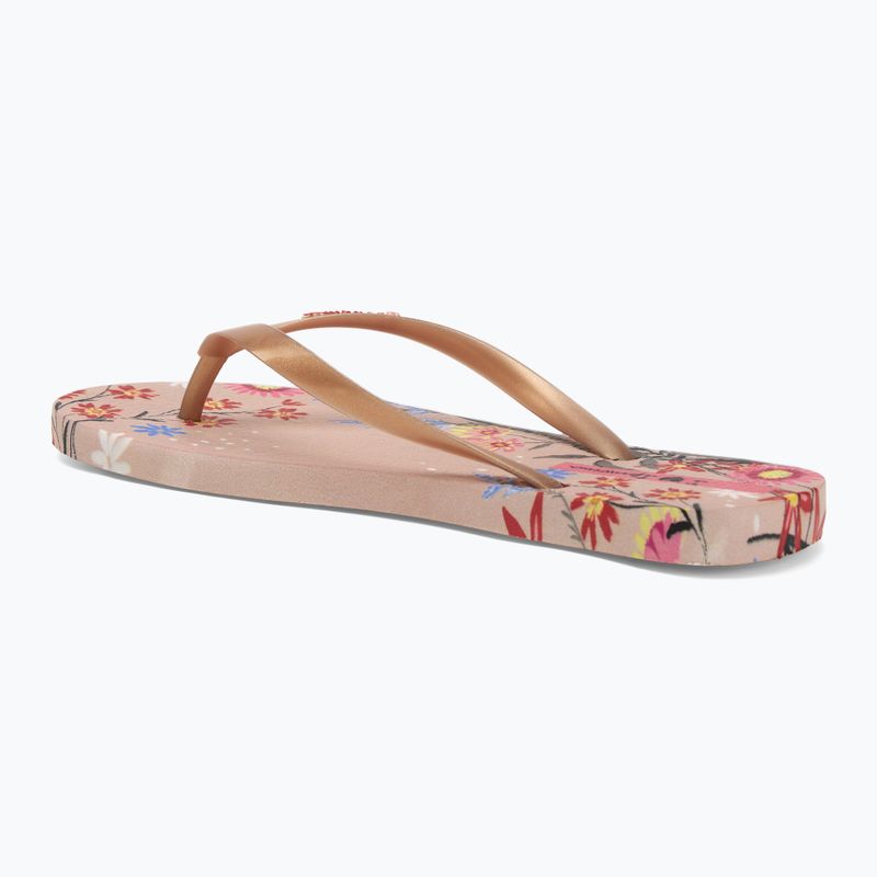 Klapki damskie Ipanema Verao Tropical beige/gold 3