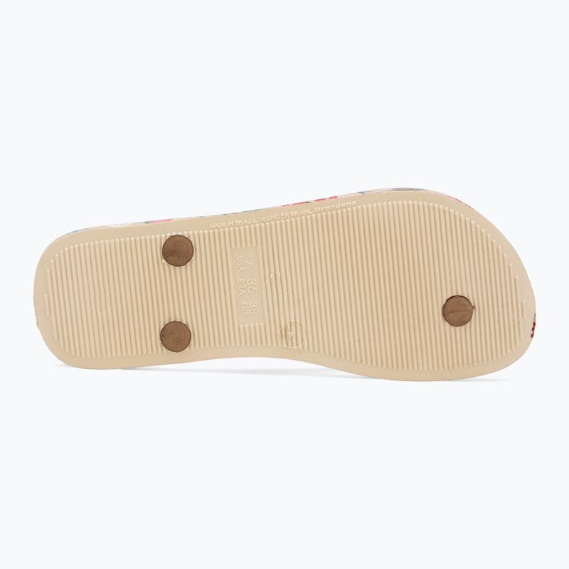 Klapki damskie Ipanema Verao Tropical beige/gold 4