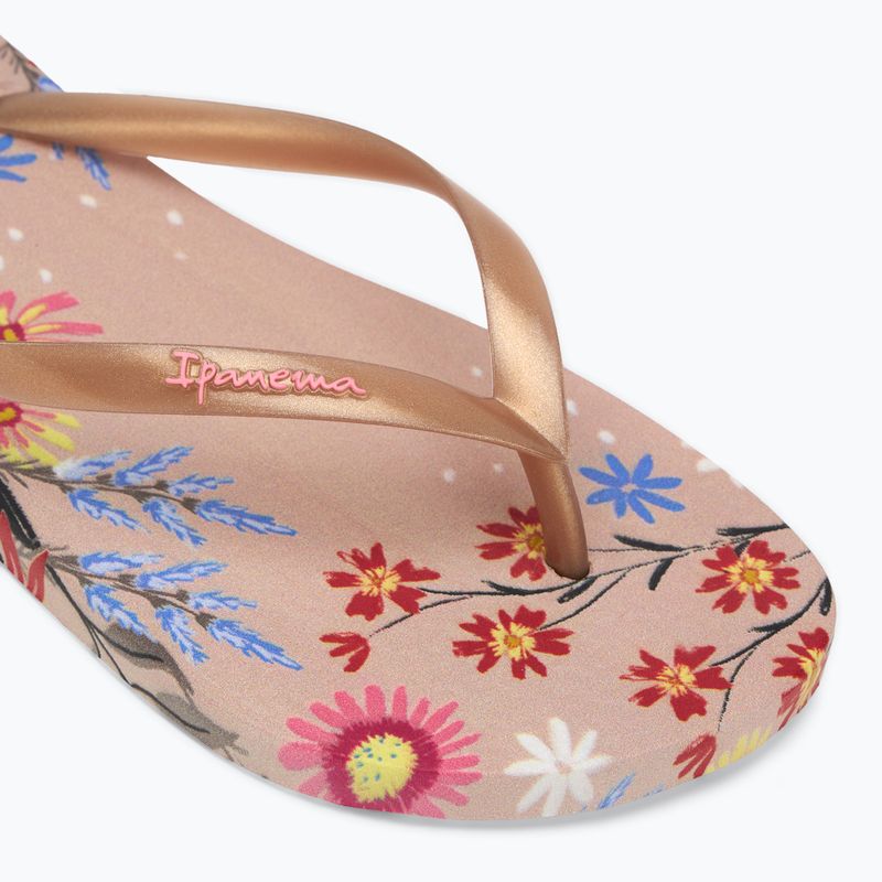 Klapki damskie Ipanema Verao Tropical beige/gold 7