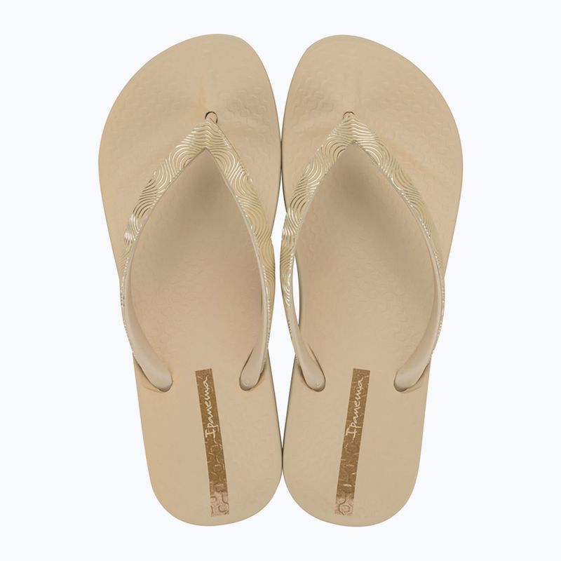 Japonki damskie Ipanema Mesh IX beige/beige/gold 2