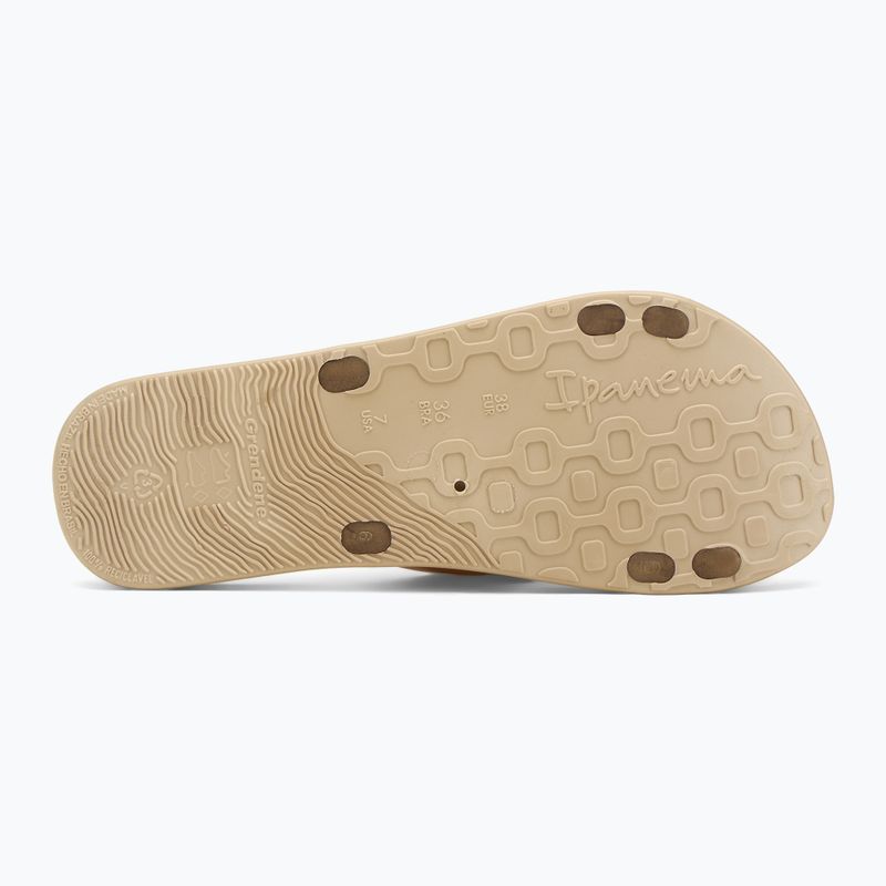 Klapki damskie Ipanema Sense Slide beige/gold 4