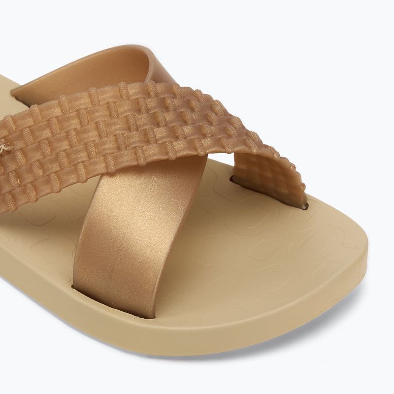 Klapki damskie Ipanema Sense Slide beige/gold 7