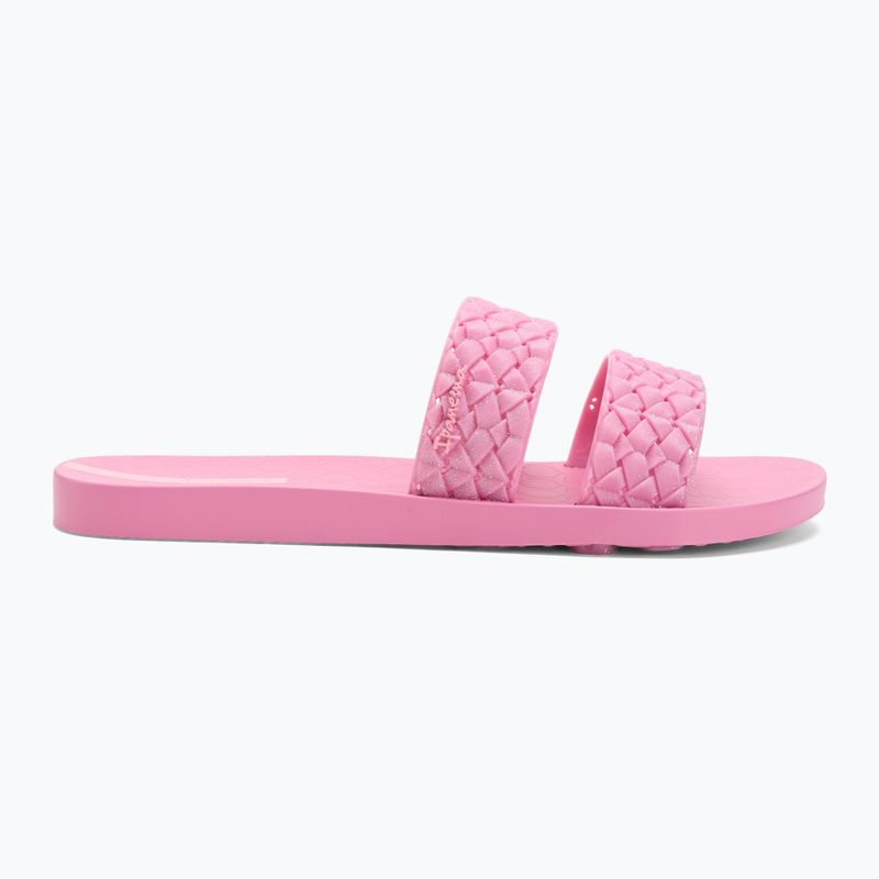 Klapki damskie Ipanema Renda II pink/pink/glitter pink 2