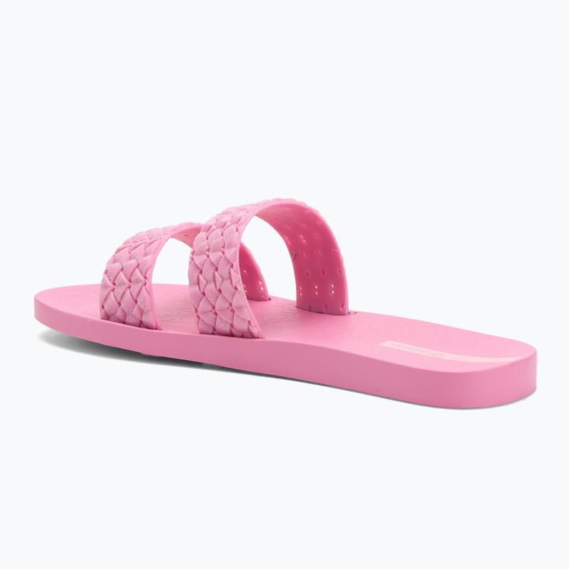 Klapki damskie Ipanema Renda II pink/pink/glitter pink 3