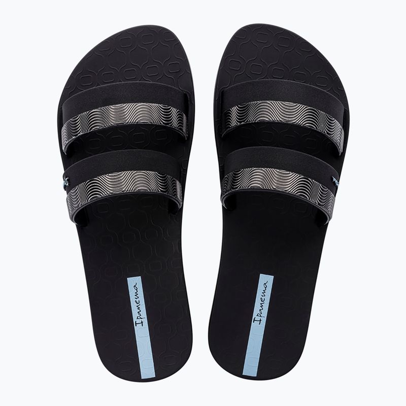 Klapki damskie Ipanema Mesh Slide black/blue 2