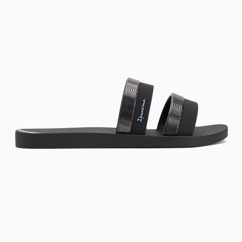 Klapki damskie Ipanema Mesh Slide black/blue 2