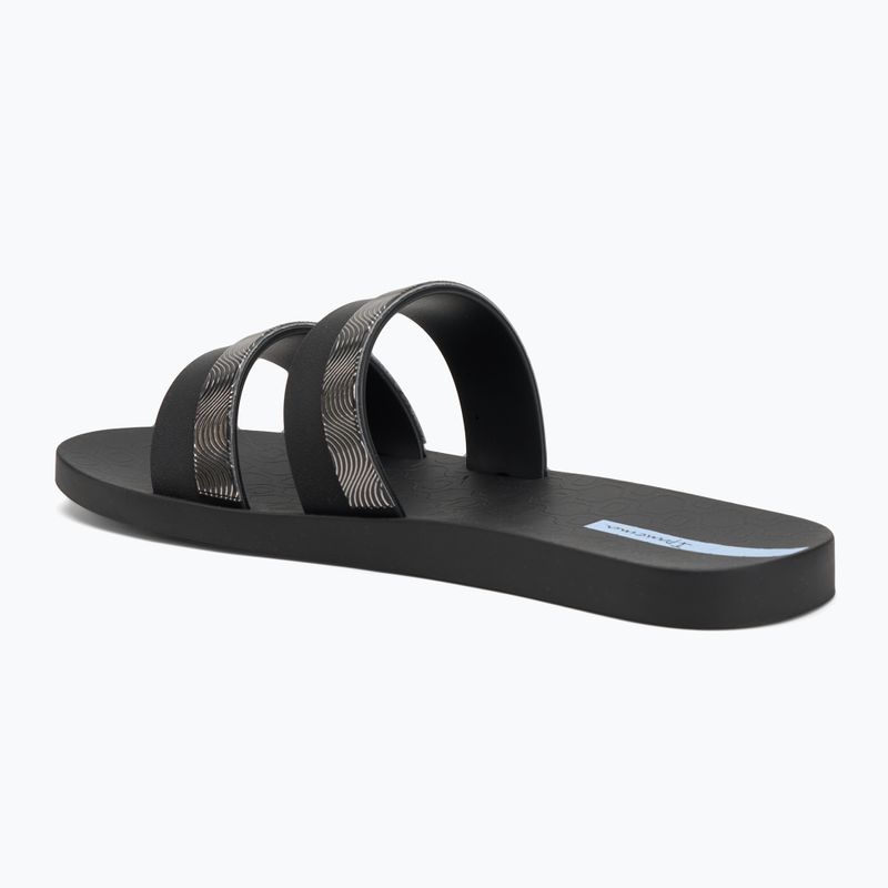 Klapki damskie Ipanema Mesh Slide black/blue 3