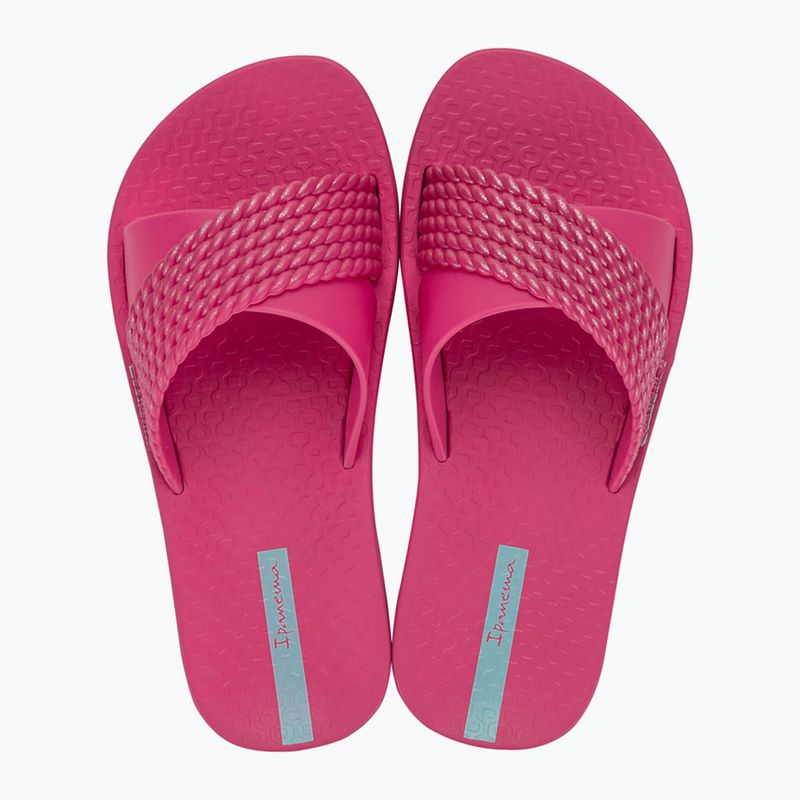 Klapki dziecięce Ipanema Street Kids pink/dark pink/green 2