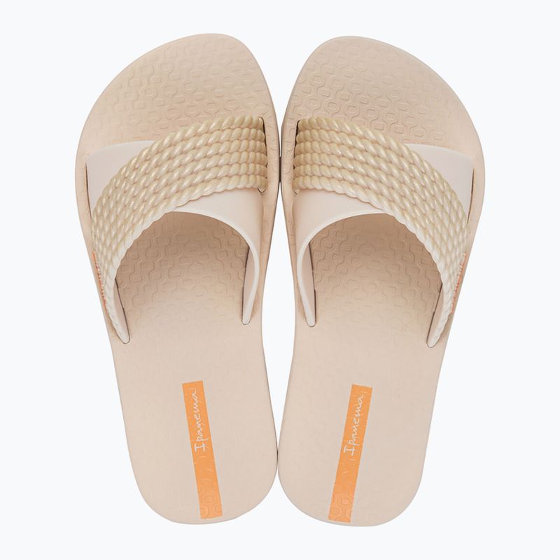 Klapki dziecięce Ipanema Street Kids beige/beige/orange 2