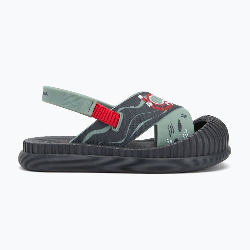 Sandały dziecięce Ipanema Fun Sea Baby grey/green 2