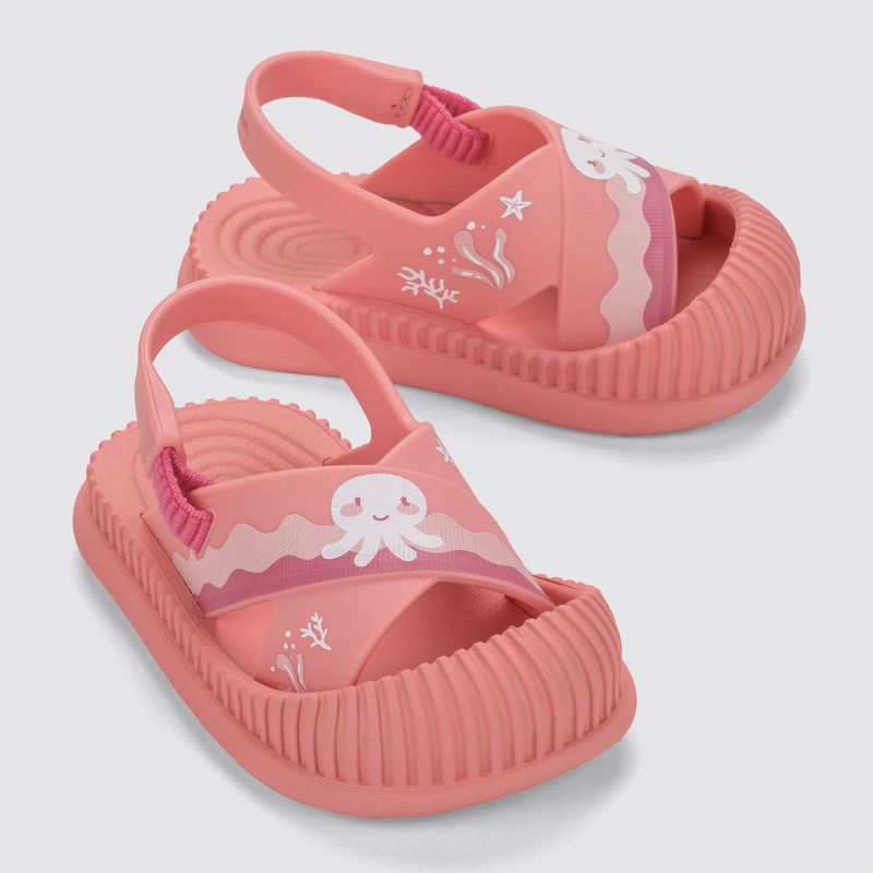 Sandały dziecięce Ipanema Fun Sea Baby pink/pink 3