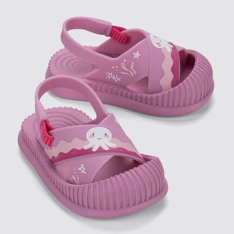Sandały dziecięce Ipanema Fun Sea Baby pink/pink 3