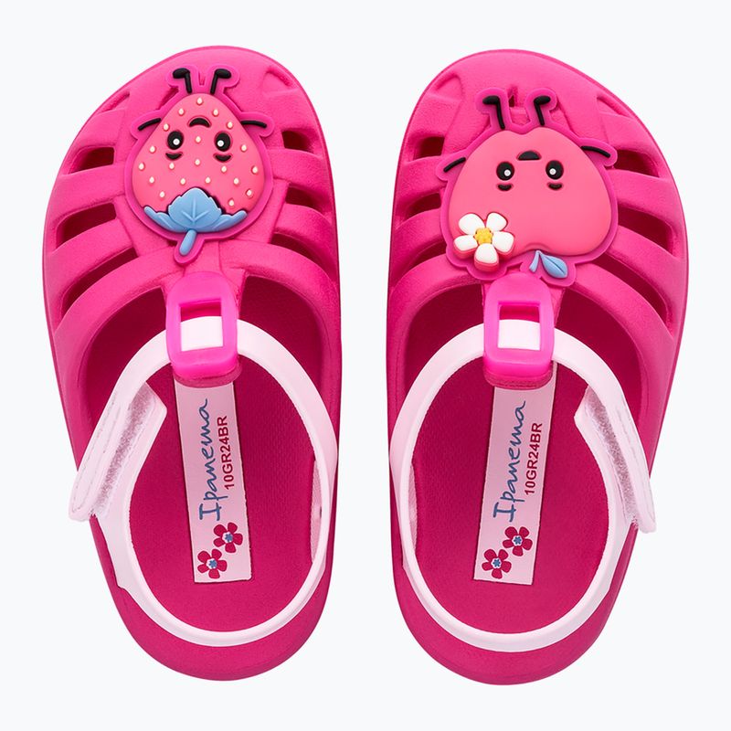 Sandały dziecięce Ipanema Summer XIV Baby dark pink/light pink 2
