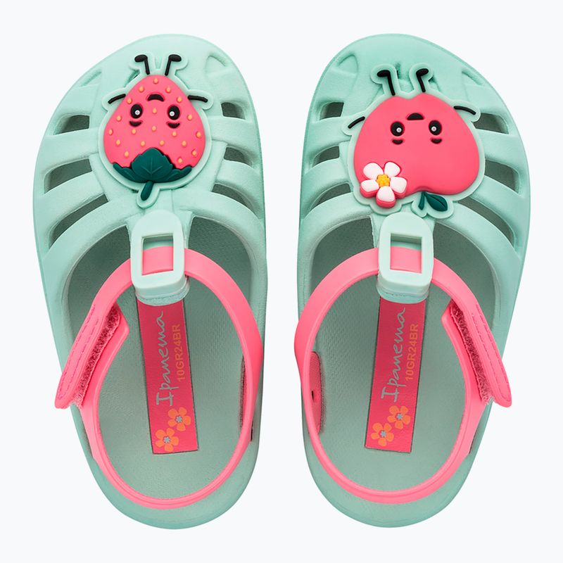 Sandały dziecięce Ipanema Summer XIV Baby green/pink 2