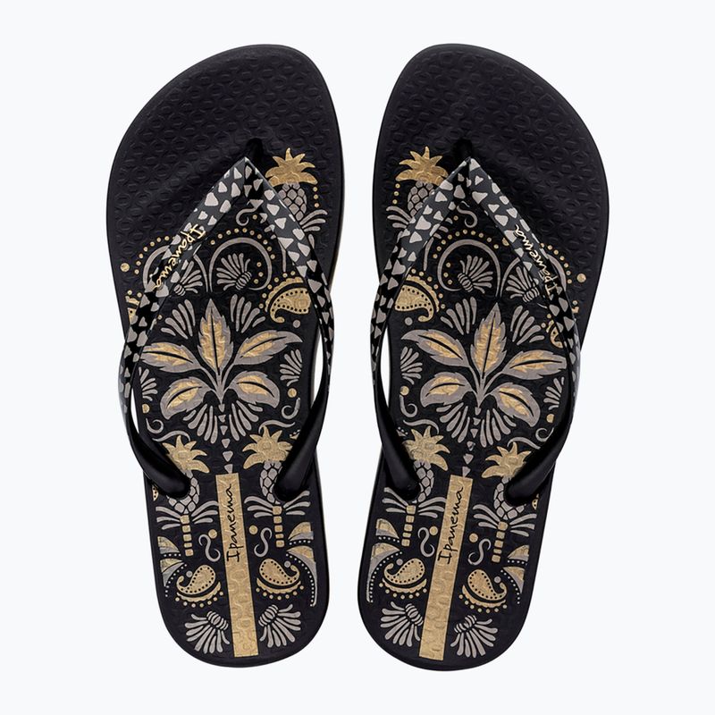 Japonki damskie Ipanema Anat Nature VIII black/black/gold 2