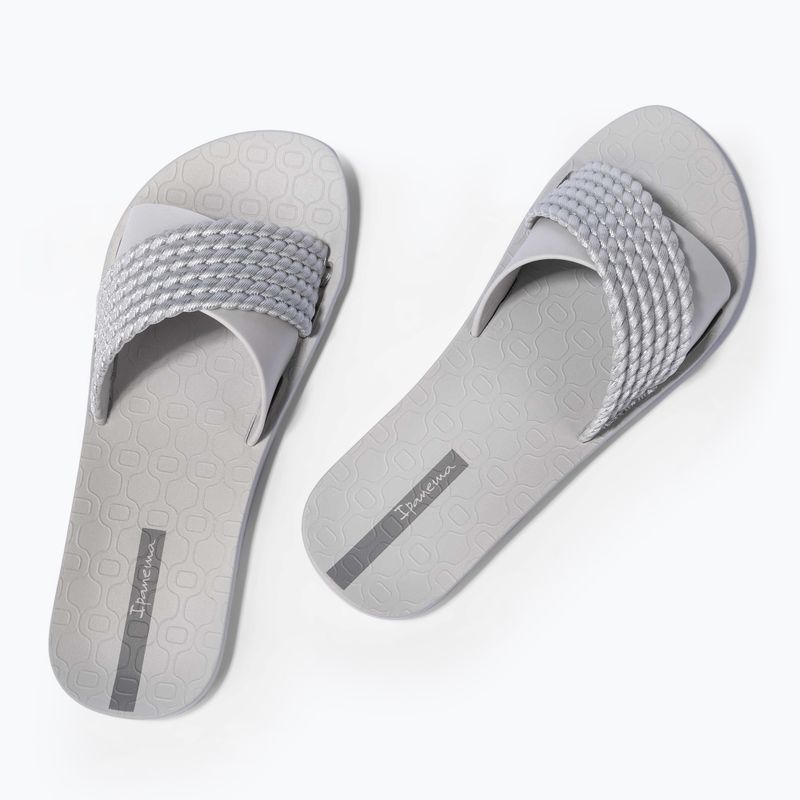 Klapki damskie Ipanema Street II light grey/grey 3