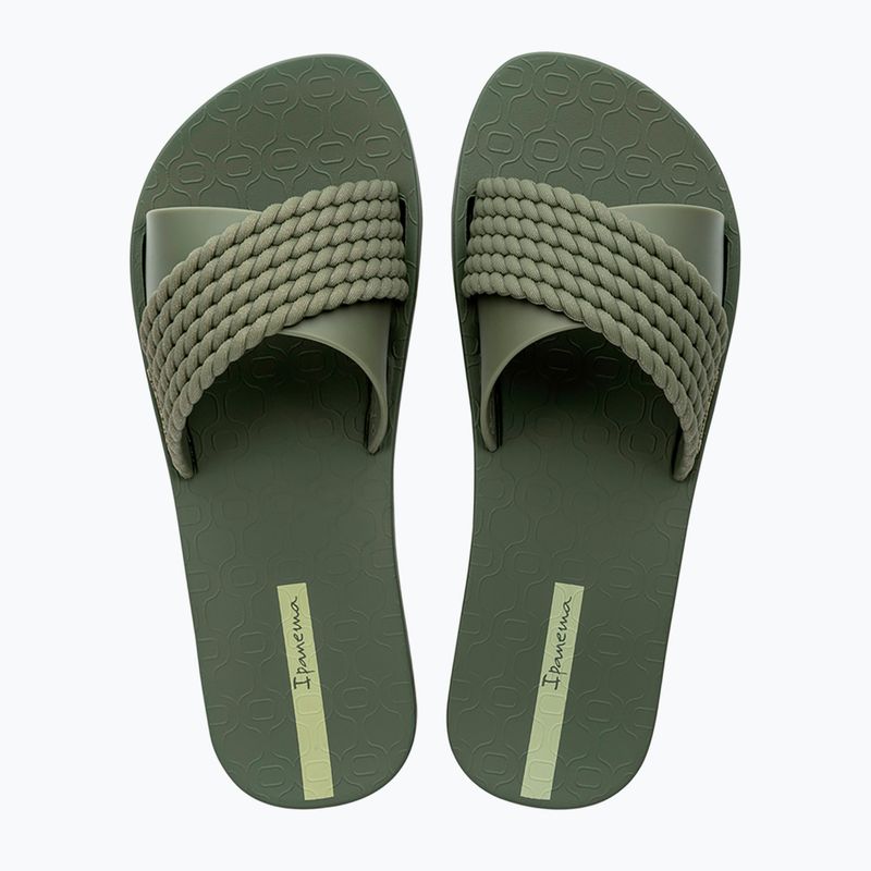 Klapki damskie Ipanema Street II dark green /green 2