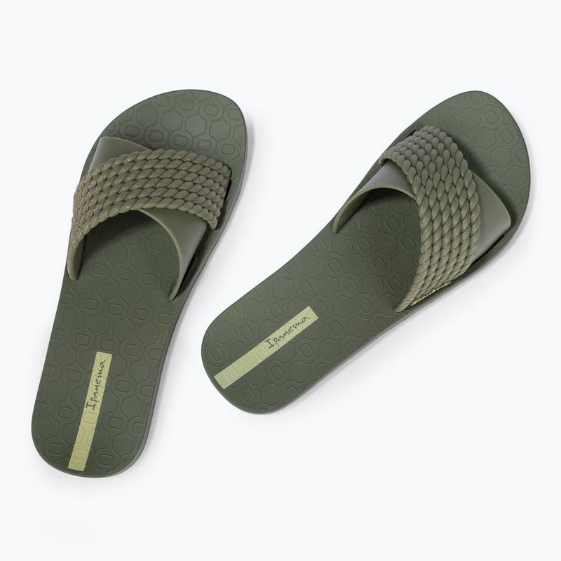 Klapki damskie Ipanema Street II dark green /green 3