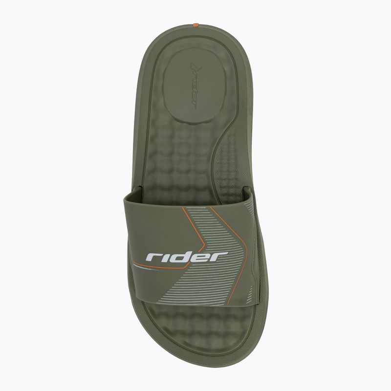 Klapki męskie RIDER Step Slide green/green/white 5