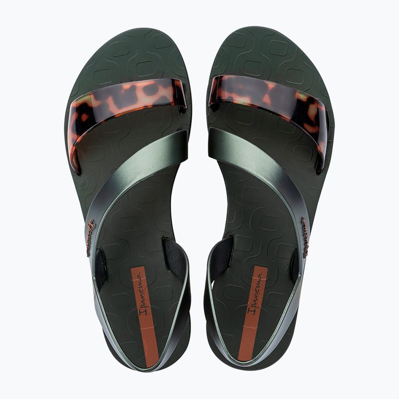 Sandały damskie Ipanema Vibe green/turtle/brown 2