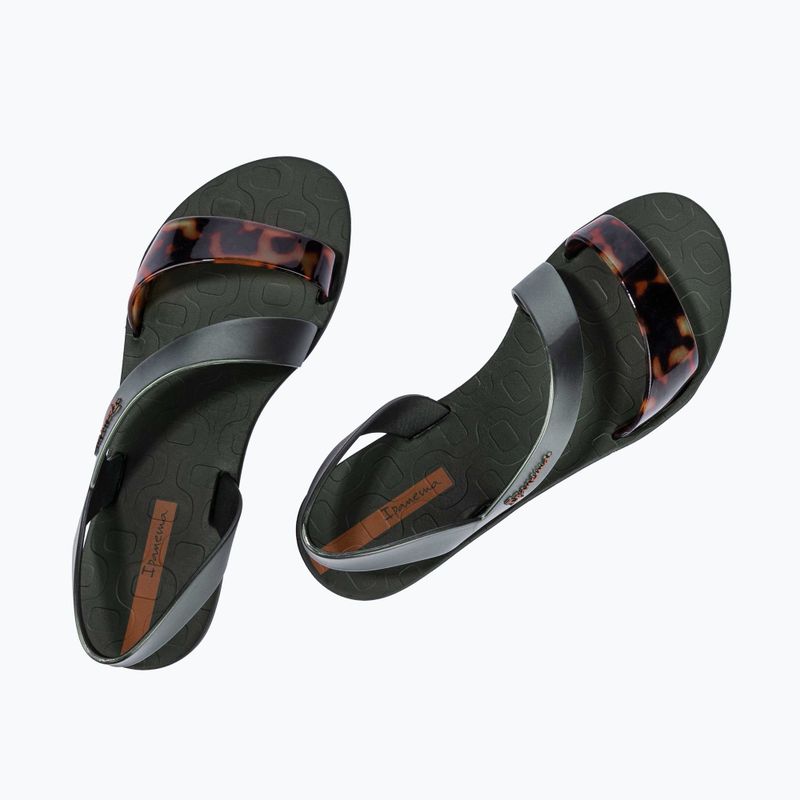 Sandały damskie Ipanema Vibe green/turtle/brown 3