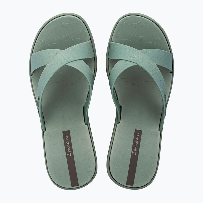 Klapki damskie Ipanema High Fashion II Slide green/glitter green/grey 2