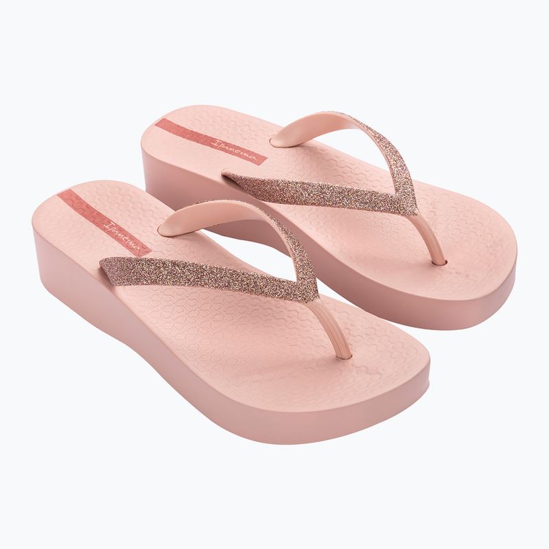 Japonki damskie Ipanema Mesh Chic Plat pink/glitter pink