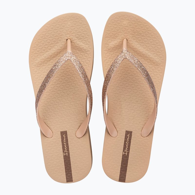 Japonki damskie Ipanema Mesh Chic Plat beige/glitter beige 2