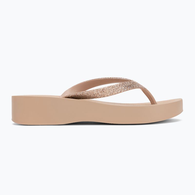 Japonki damskie Ipanema Mesh Chic Plat beige/glitter beige 2