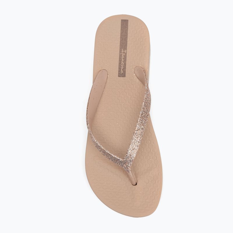 Japonki damskie Ipanema Mesh Chic Plat beige/glitter beige 5