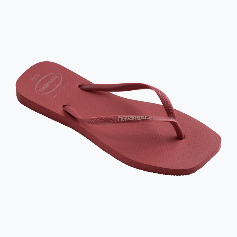 Japonki damskie Havaianas Square Logo Pop Up pau brasil 8