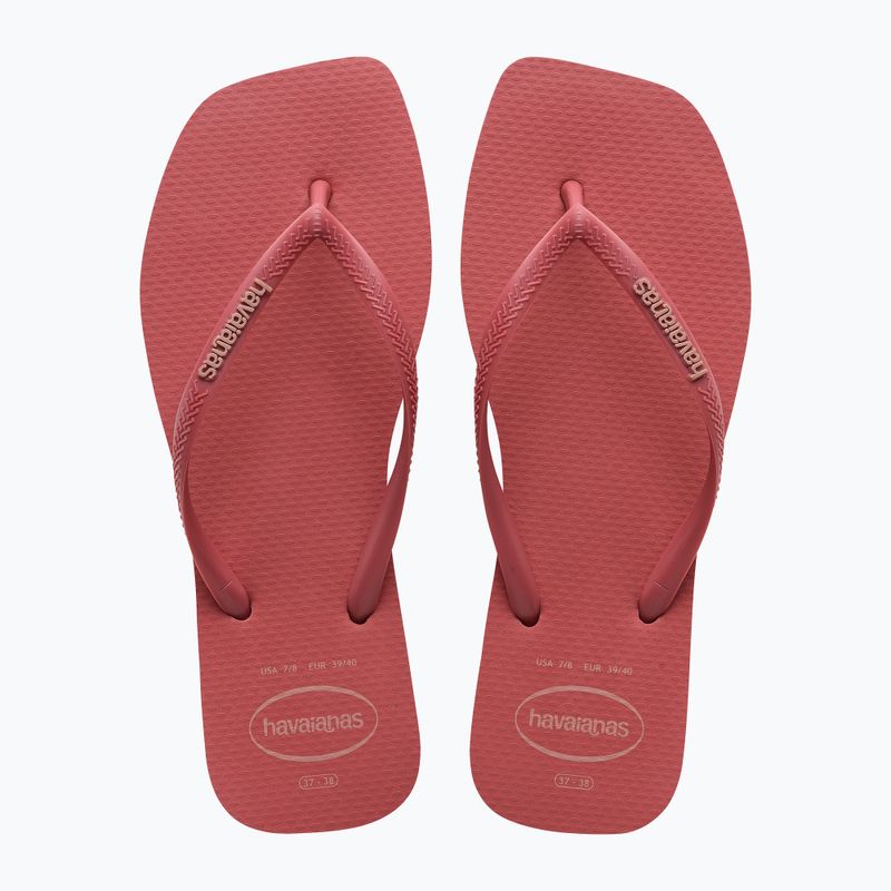 Japonki damskie Havaianas Square Logo Pop Up pau brasil 10