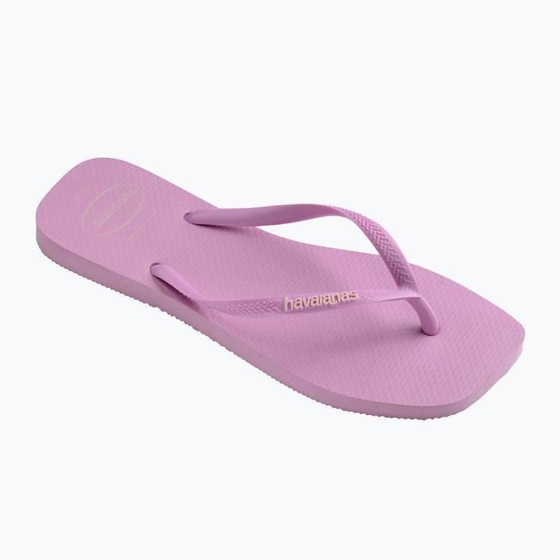 Japonki damskie Havaianas Square Logo Pop Up fresh lavender 8