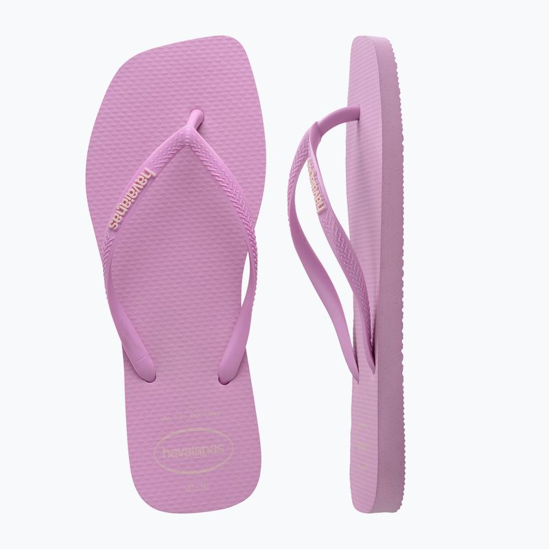 Japonki damskie Havaianas Square Logo Pop Up fresh lavender 11