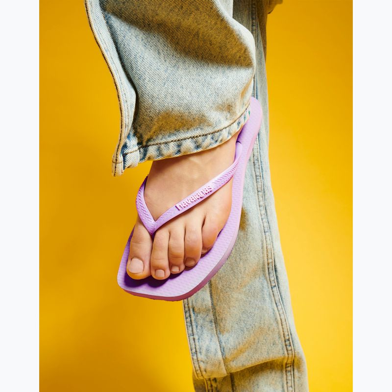 Japonki damskie Havaianas Square Logo Pop Up fresh lavender 14