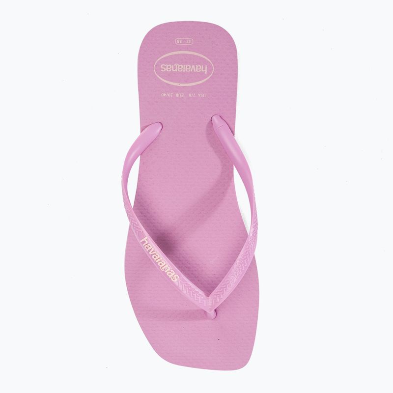 Japonki damskie Havaianas Square Logo Pop Up fresh lavender 5