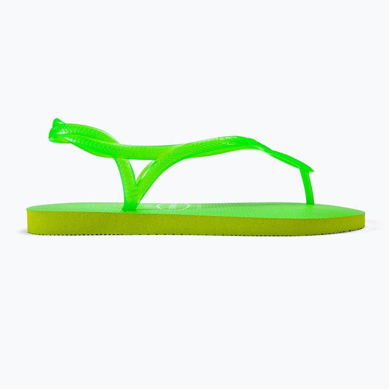 Sandały damskie Havaianas Luna Neon lemon green 2