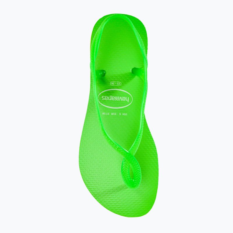 Sandały damskie Havaianas Luna Neon lemon green 4