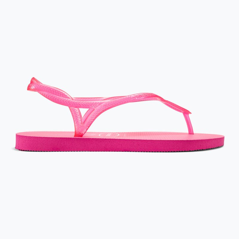 Sandały damskie Havaianas Luna Neon pink flux 2