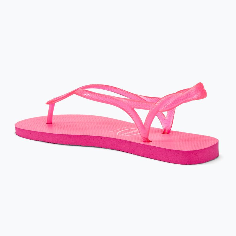 Sandały damskie Havaianas Luna Neon pink flux 3