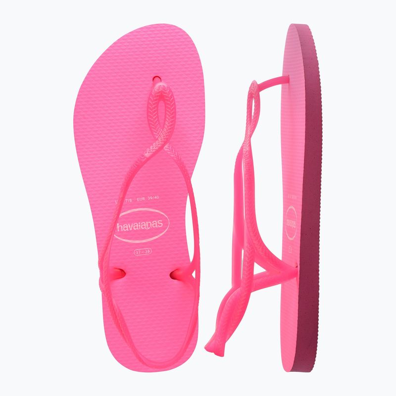 Sandały damskie Havaianas Luna Neon pink flux 12