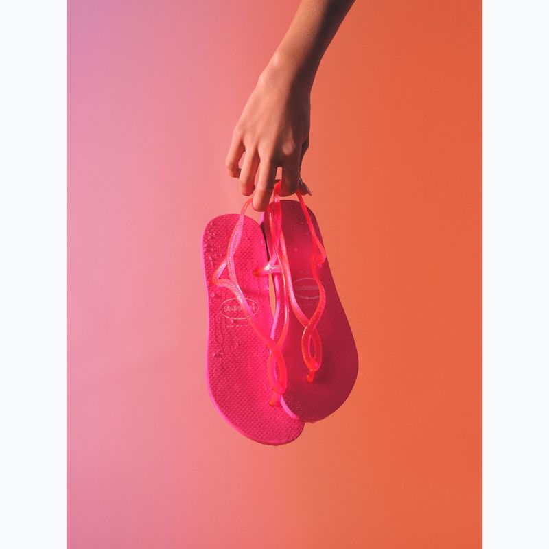 Sandały damskie Havaianas Luna Neon pink flux 14