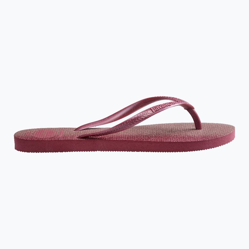 Japonki damskie Havaianas Slim Gloss amaranth 2