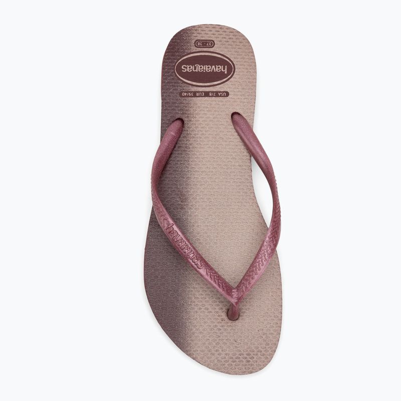Japonki damskie Havaianas Slim Gloss amaranth 5