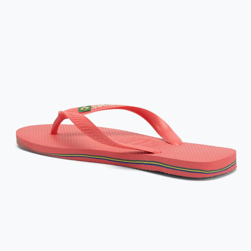Japonki Havaianas Brasil Logo tropical coral 3