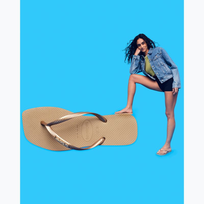 Japonki damskie Havaianas Slim Square sand grey 13