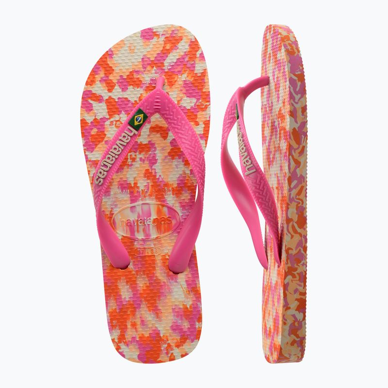 Japonki Havaianas Brasil Tech II pink flux 11