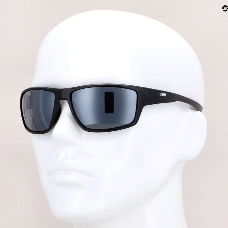 Okulary przeciwsłoneczne UVEX Sportstyle 230 black matt/litemirror silver 11